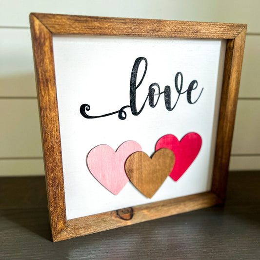 Love Wooden Sign